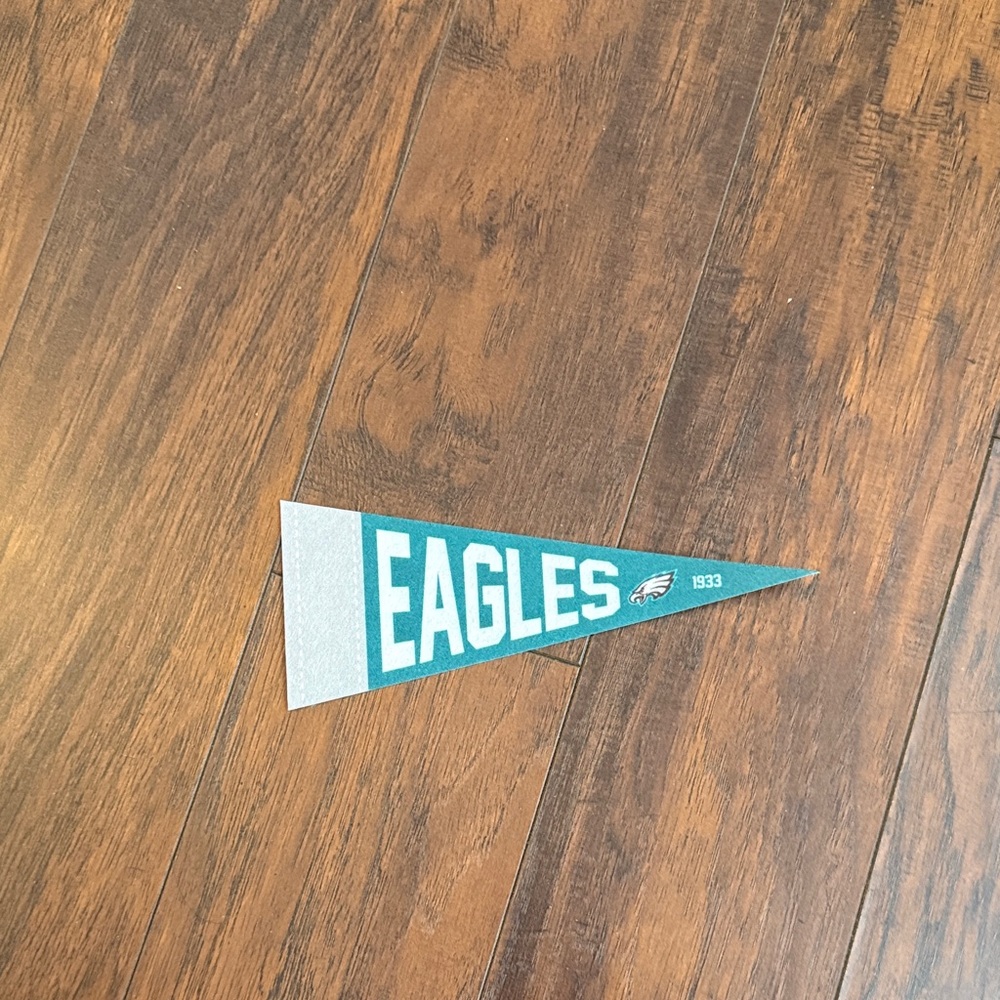 Mini Eagles Green and White Pennant